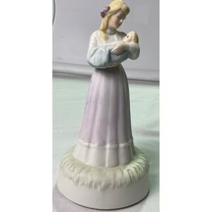 1984 Mary Anne U.S.‎ Gallery of Art Mother Children Porcelain Music Box Figurine